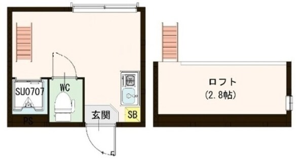 ネクステージ鶯谷の物件間取画像